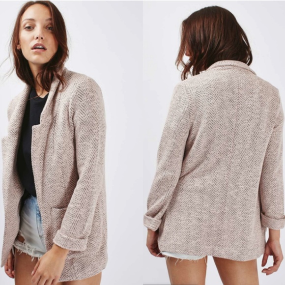 Topshop Jackets & Blazers - Topshop Jersey Boyfriend Blazer